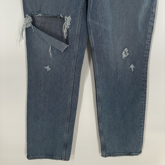 Abercrombie & Fitch 26 2R The 90s Straight Ultra High Rise Jeans Distressed NWT! - Picture 2 of 15